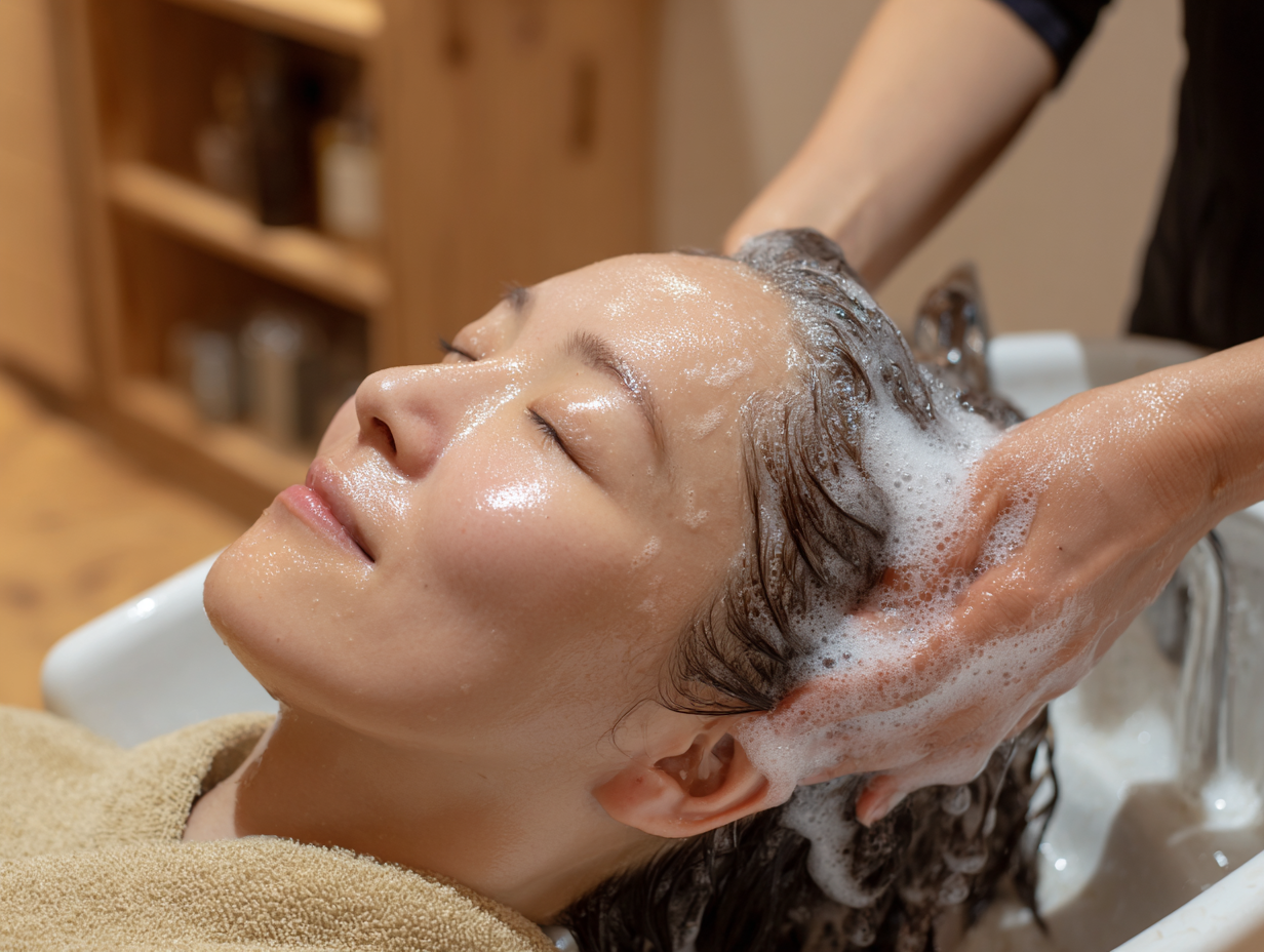 京都のドライヘッドスパ施術｜眼精疲労・頭痛改善と育毛促進